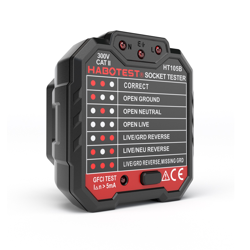 Тестер розеток HABOTEST RCD GFCI, 110 В, 220 В, тестер розеток для ремонта дома