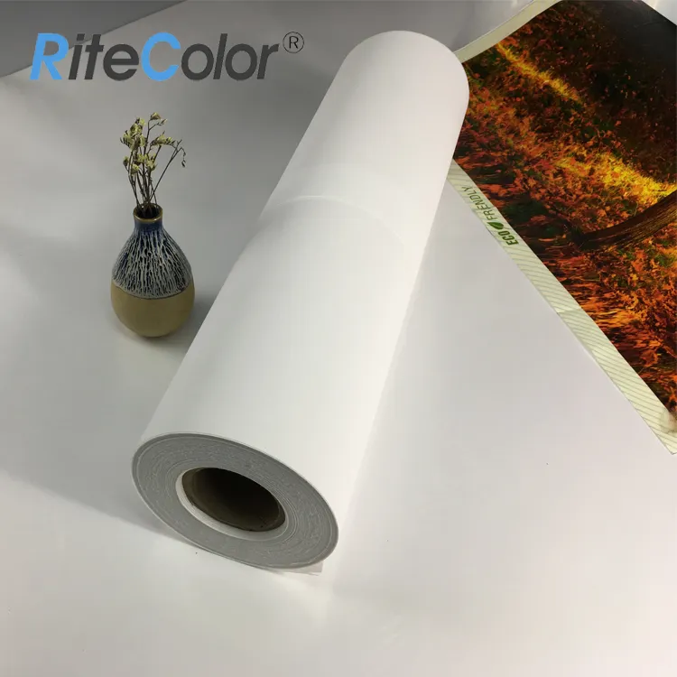 Крупноформатный экологически чистый Печатный матовый полиэфирный тканевый холст 60 дюймов рулон струйного холста 260 г/м2