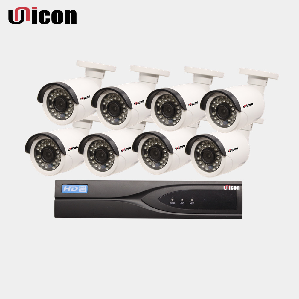 UNICON 4, 8, 16 каналов, POE, простая установка, коммерческая IP-камера