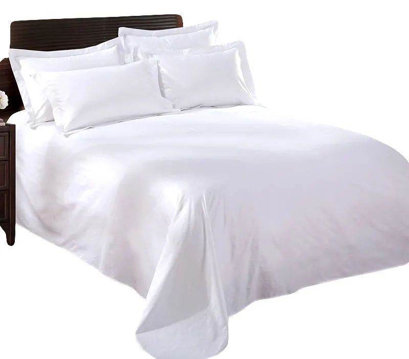 Cotton 300TC Sateen custom hotel bedding bed sheet set