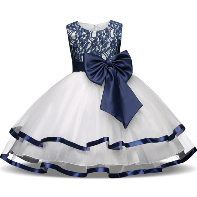 HYC37 New Summer Girl Dresses For Girls Birthday Party Kids flower girl dresses wedding Pageant Ball Gown