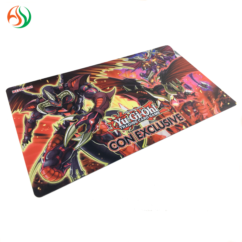 Водонепроницаемый игровой коврик Yugioh из натурального каучука с логотипом под заказ, настольный игровой коврик с сублимационной печатью, большой неопреновый игровой коврик для карт для взрослых