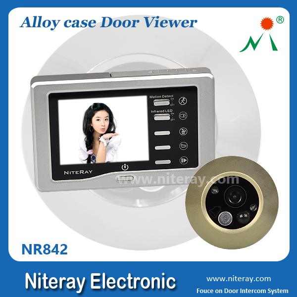 Цифровой дверной глазок Niteray NR842 с полностью металлическим корпусом