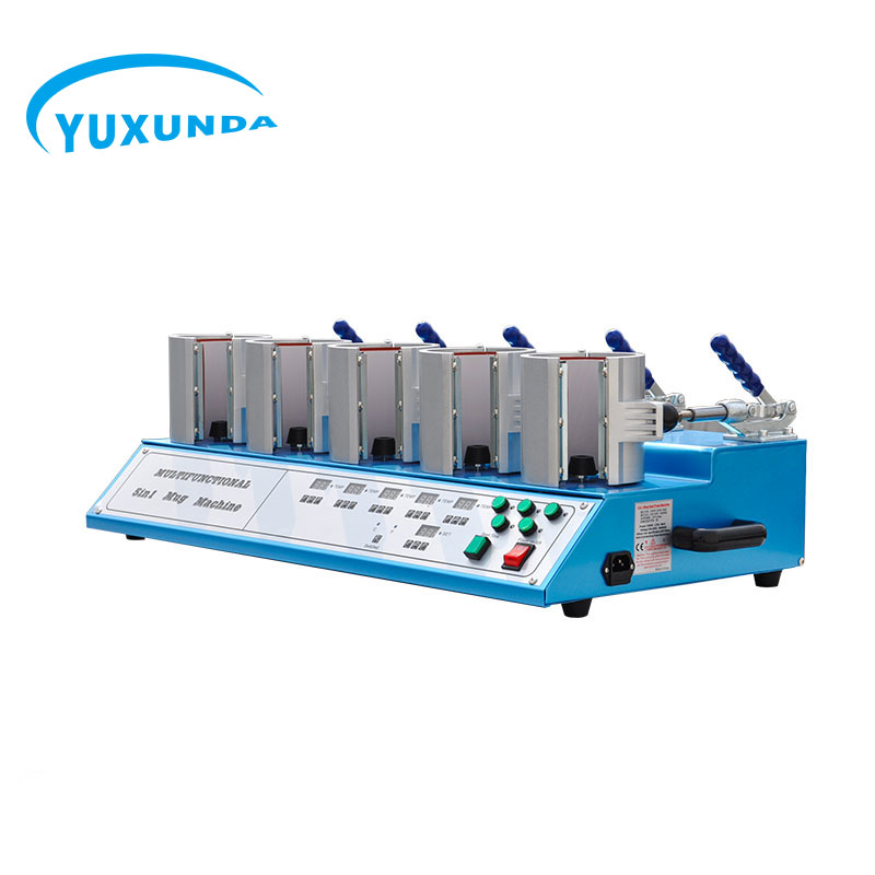 Yuxunda 5 in 1 mug heat press machine with 10 pcs heaters for sale