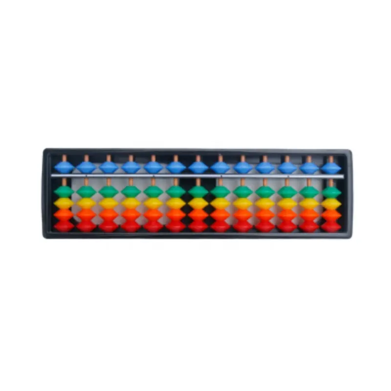 13 Rods Colorful ABS Plastic Abacus Soroban