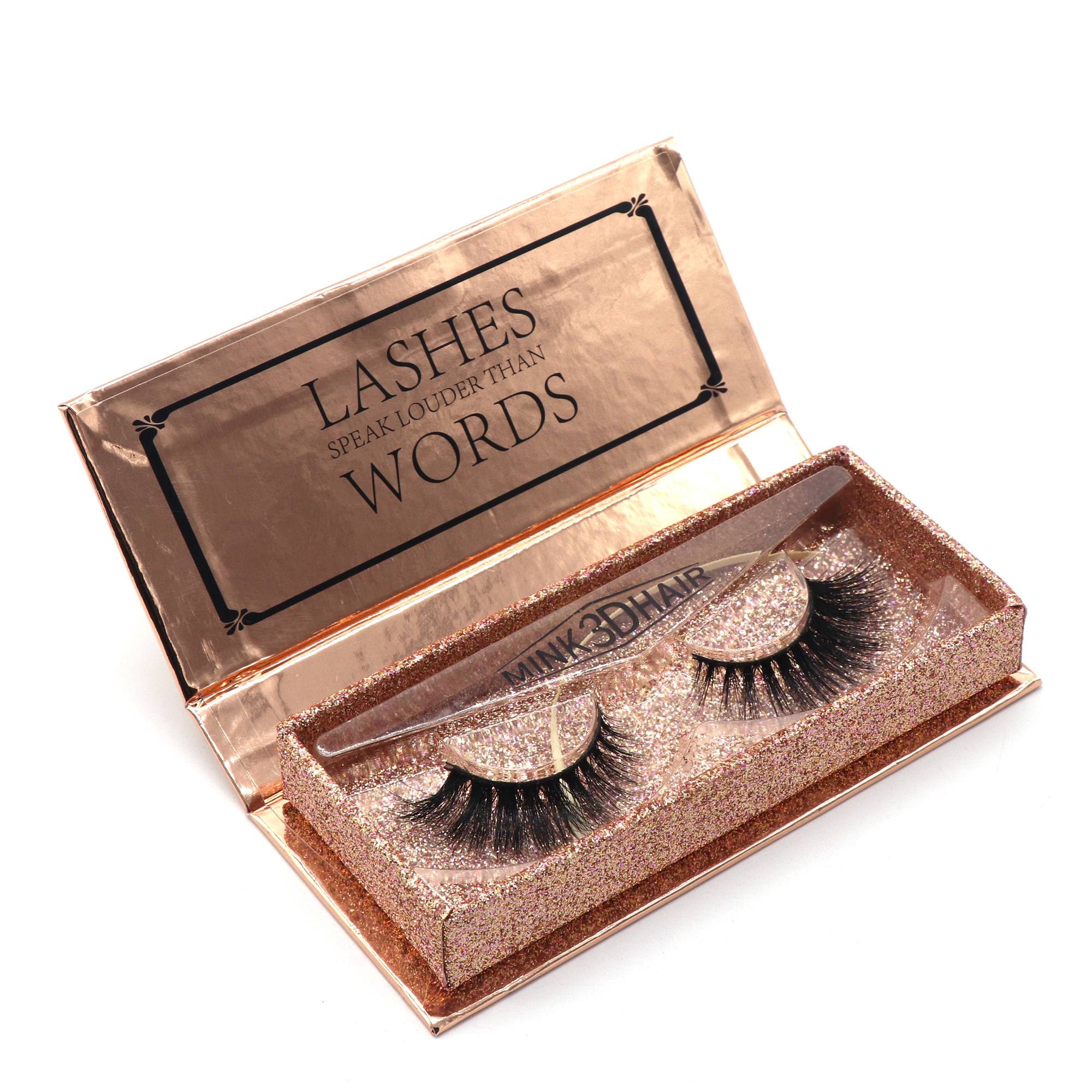 Best selling super custom synthetic mink glue false eyelash