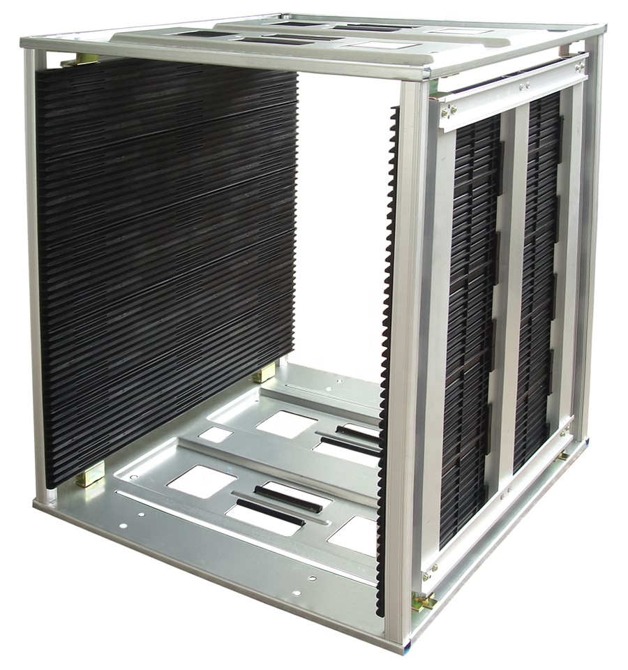 OEM High Temperature SMT Anti-static ESD Magazine Rack for PCB Storage