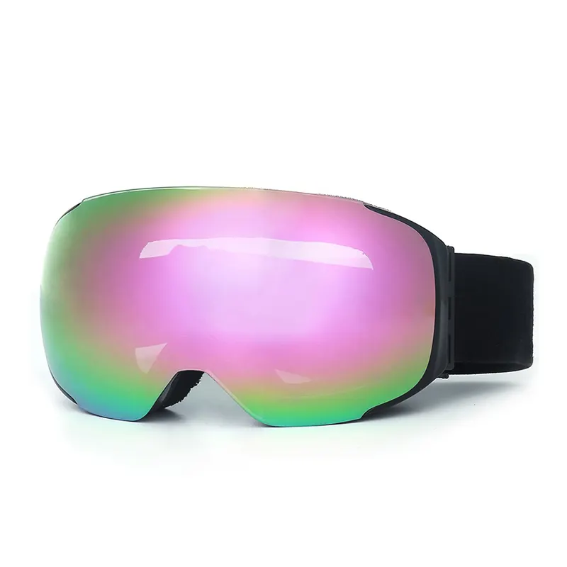 ski equipment ski goggles glasses UV magnetic anti fog pink snow ski Google snowboard goggles