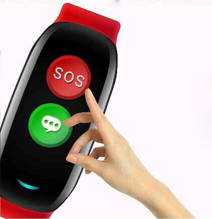 Смарт-часы SOS с одной кнопкой, SIM, GPS, отслеживание, системы аварийной безопасности, умный Браслет