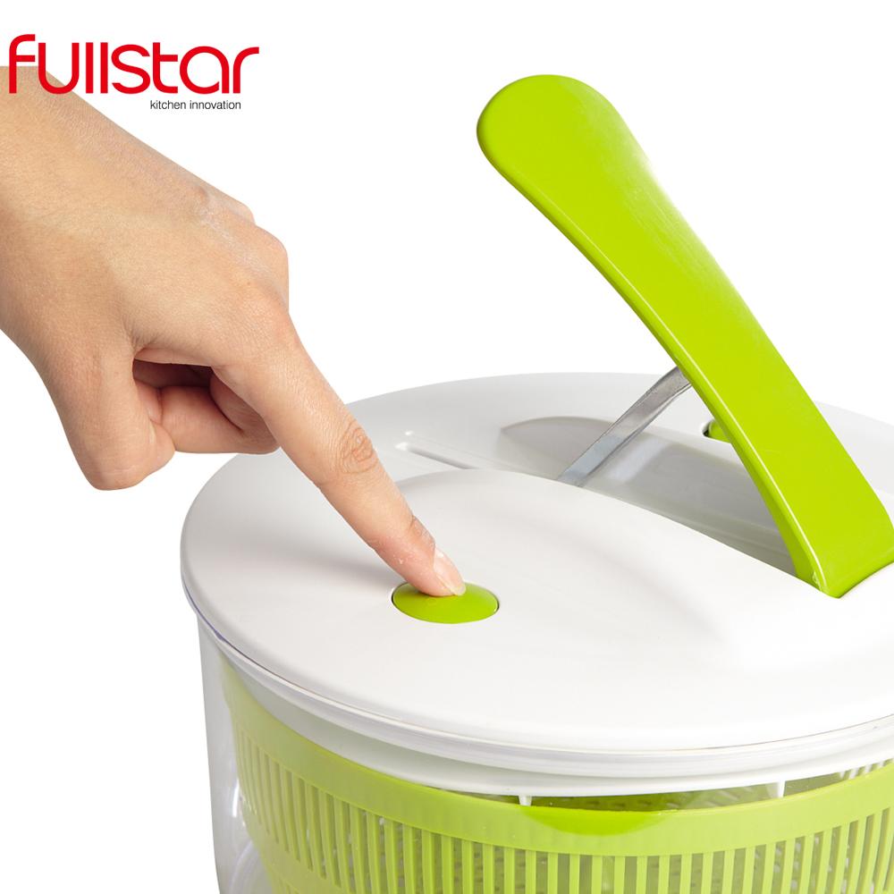 Рычажный Спиннер для салата Fullstar, Салатница для сухой мытья овощей
