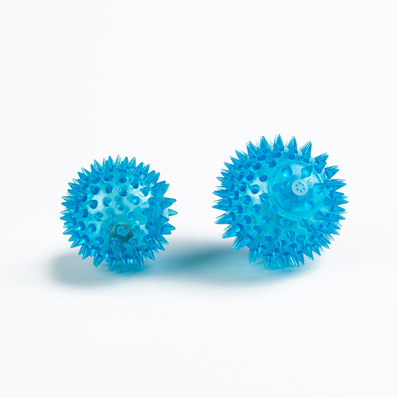 Высокое качество мигающий светодио дный милый светодиодный массаж Spiky мяч игрушка для детей