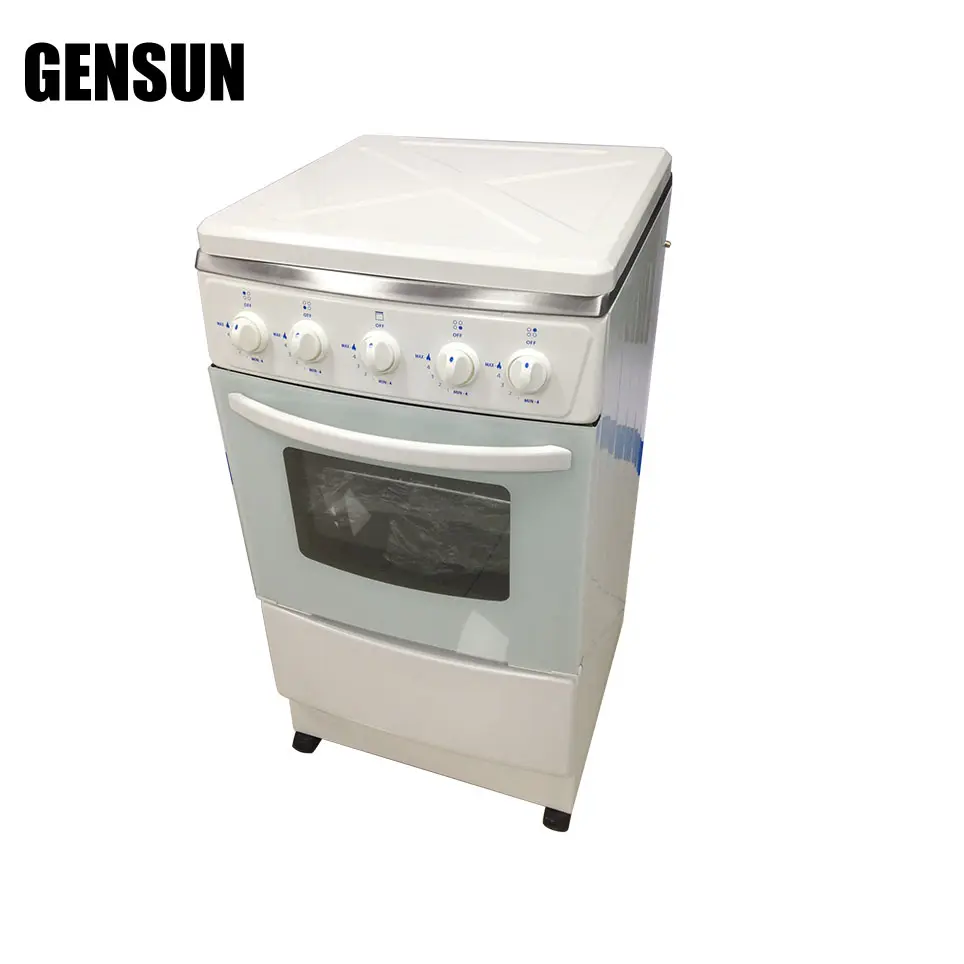 Cooking appliance painting finish body standing gas oven with burner