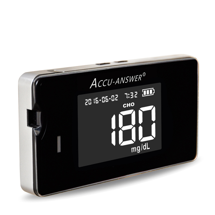 portable chemistry analyzer 4 in 1 blood glucose detector cholesterol hemoglobin uric acid meter