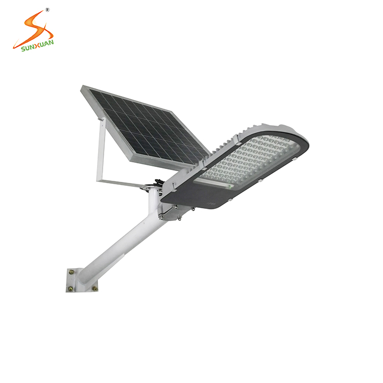 High power IP65 outdoor waterproof solar led street light oem with solar panel and battery