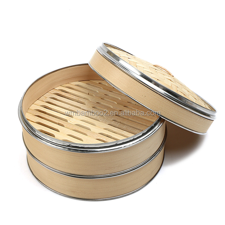 100% natural bamboo steamer
