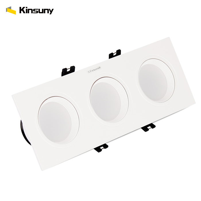 Tiltable LED Indoor Lighting LED Square Downlight by Kinsuny Factory