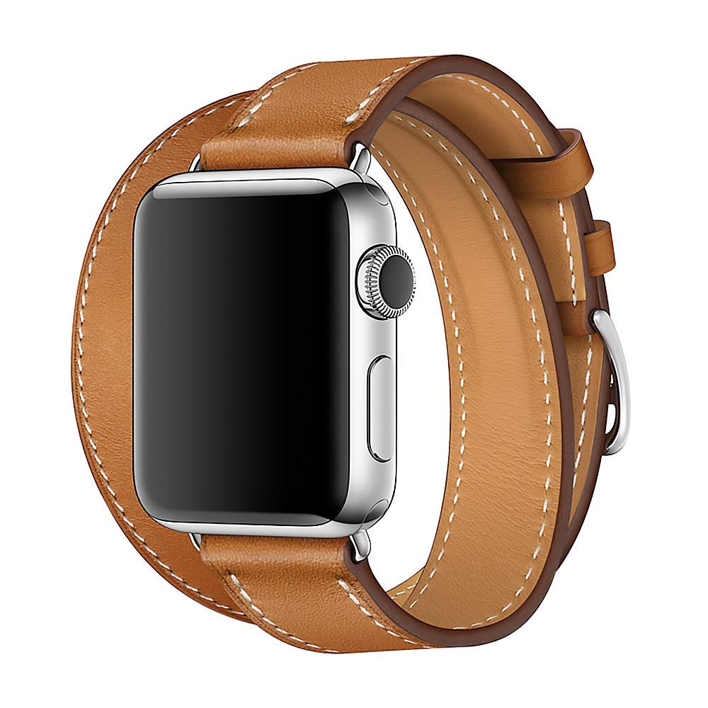 Ремешок кожаный для Iwatch Band 38/42 мм, сменный Браслет для iwatch с застежкой из нержавеющей стали, подходит для apple watch