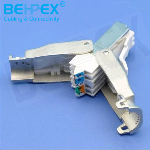 Экранированный модульный разъем Cat6 Cat6a RJ45