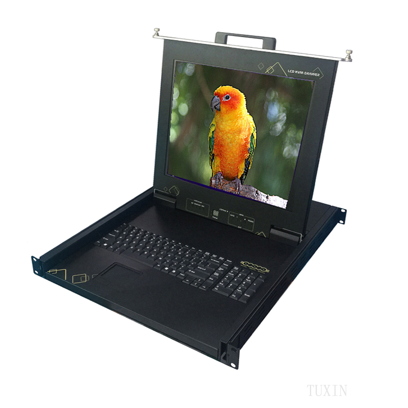 Профессиональный ноутбук kvm ПК компьютер kvm-переключатель с 17 "экран 2/8/16 портов