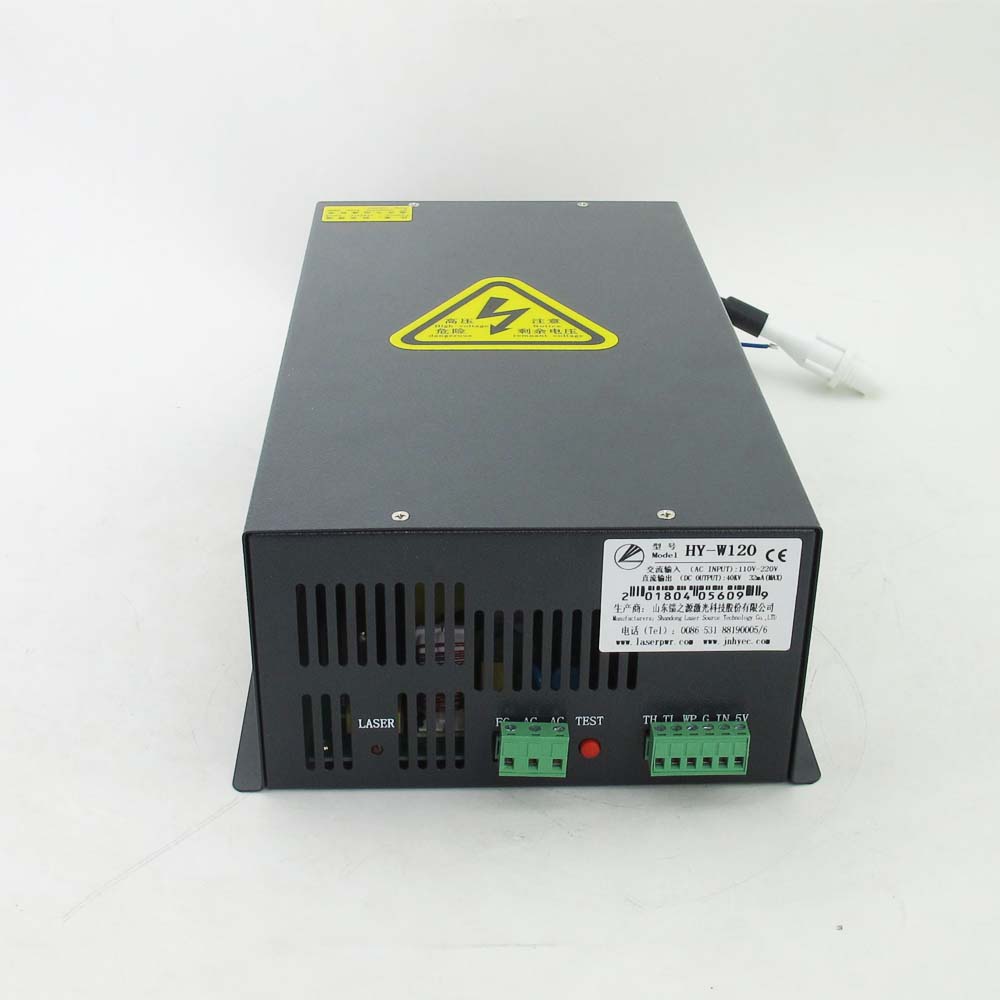 Широко входное напряжение AC90V-AC260V 100 Вт лазерный блок питания HY-W120