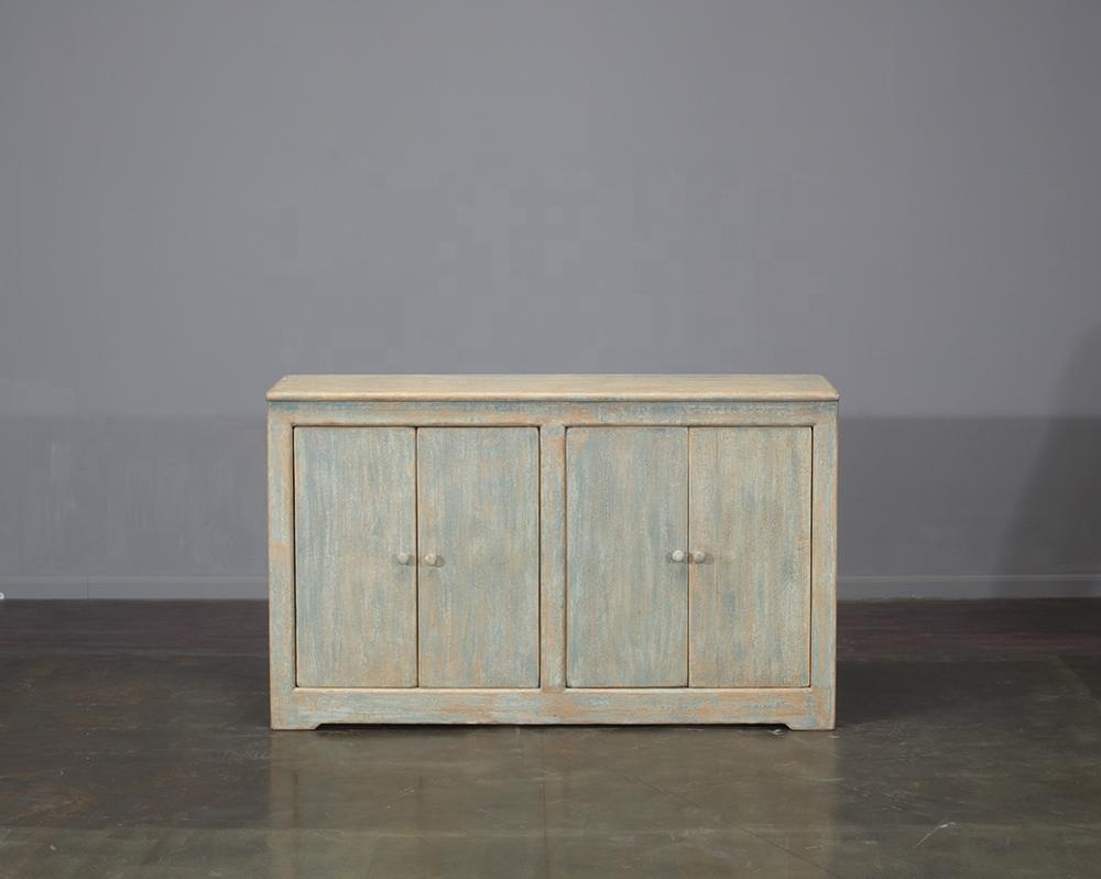 Antique natural furniture hand carved wood sideboard