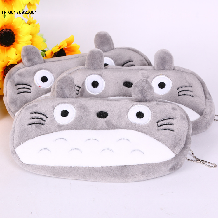 Милая плюшевая Сумка-пенал Totoro, чехол для ручек, мягкая Косметика для макияжа