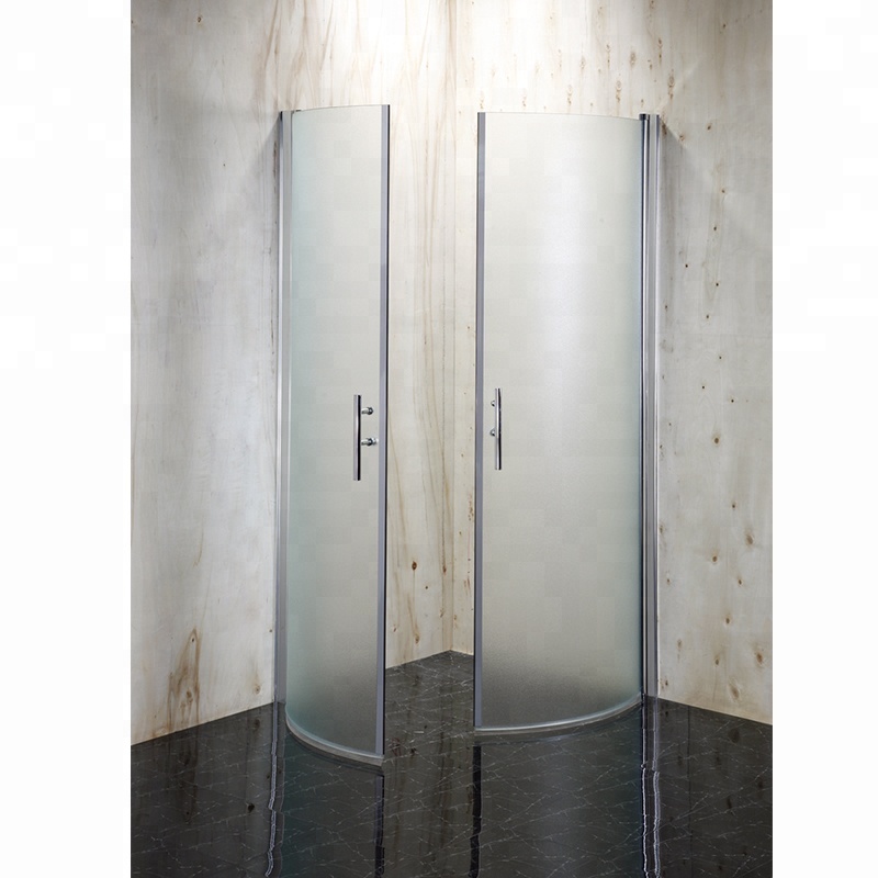 Round Tempered Glass Lifting Hinge Shower Room
