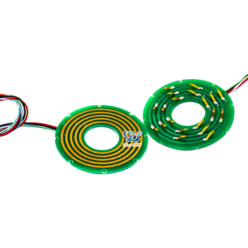 Pancake Slip Rings 5 Circuits with Gold-Gold Contact and a Wide Range of Working Temperature