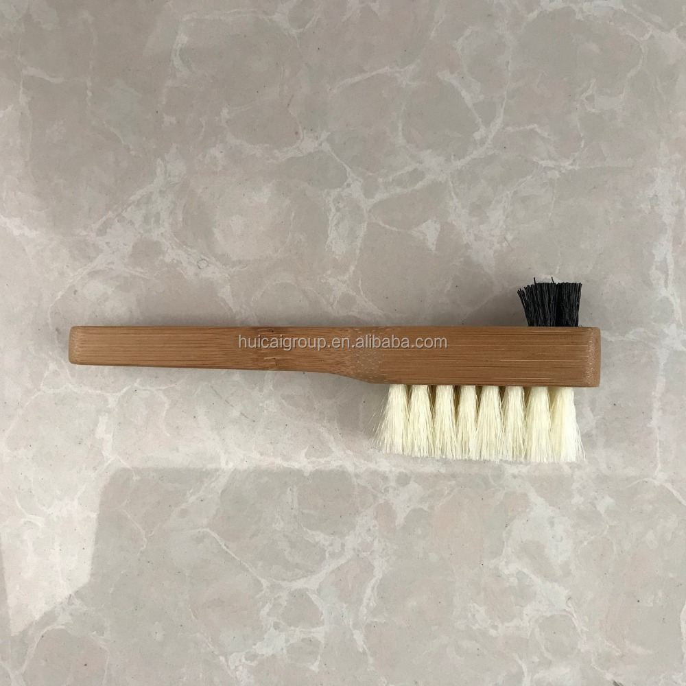 Double Color Wire Bamboo Shoe Cleaning Brush