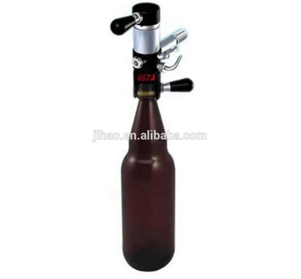 Draft beer valve for filling PET bottles manual filling valve, isotonic type beer bottle filler