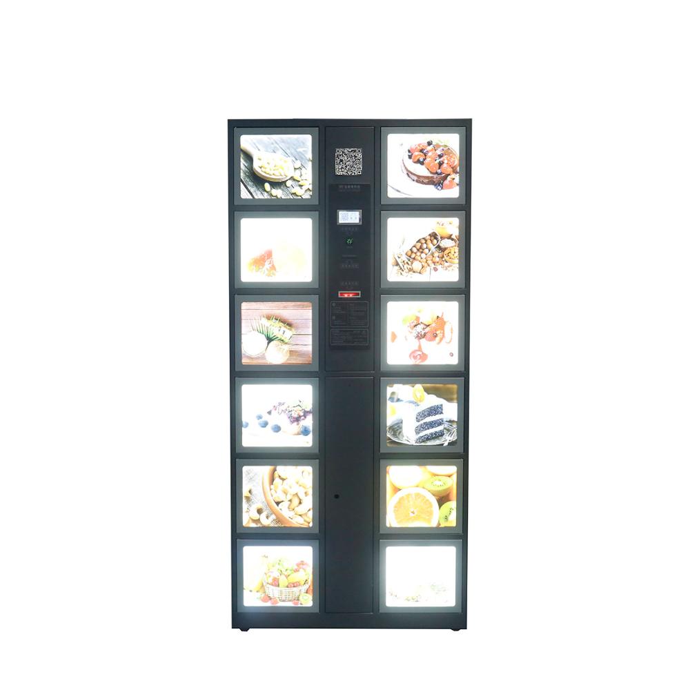 Vertical storage cabinet for ice cream and yogurt