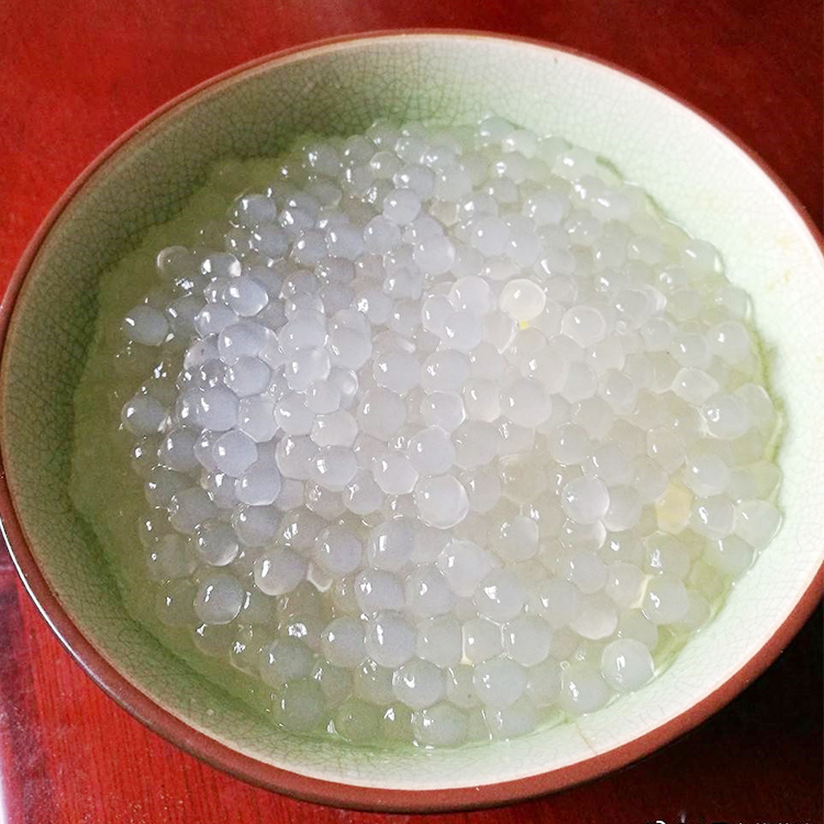 Шарик из крахмала, белый пузырьковый чай, жемчуг tapioca konjac