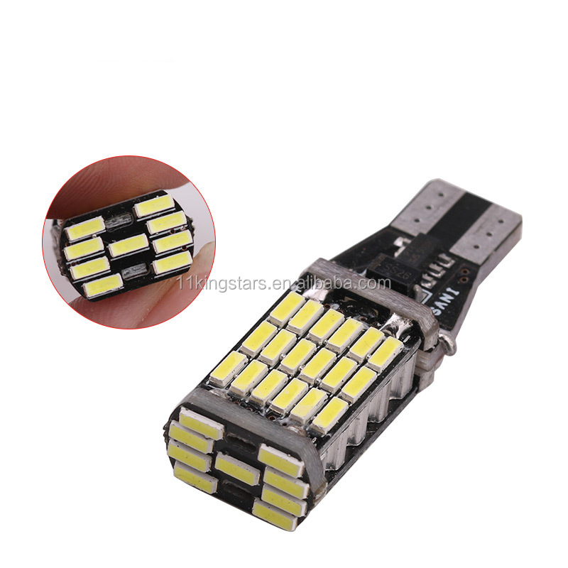 T15 W16W 4014 45SMD Canbus Светодиодные Габаритные Лампы Canbus Нет Ошибка супер яркий обратные задние фонари свет белый