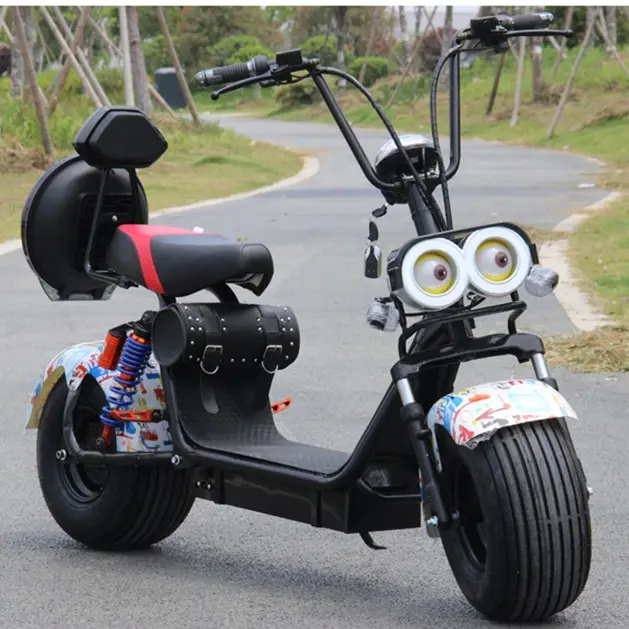 European Warehouse Stock Citycoco Scooter 800w 1000w 1500w Fat Tire Adult Electric Motorcycle with EEC