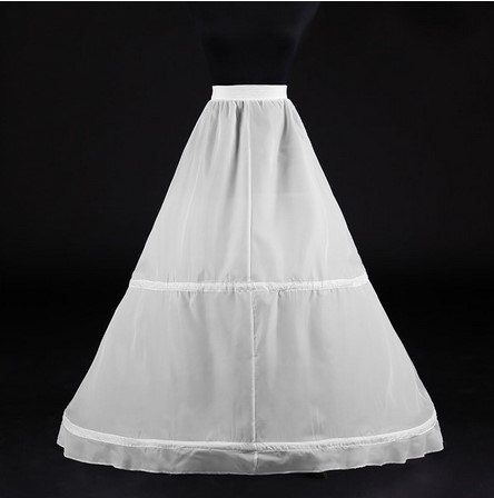 A-Line 2 обручи свадебное платье Underskirt кринолин Bridal Petticoat WF952