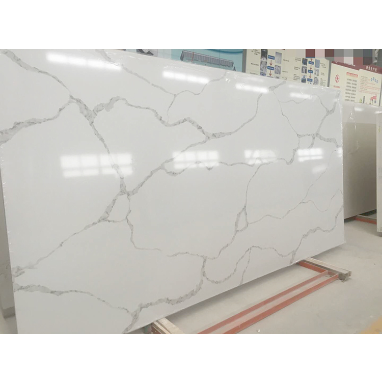 Factory made calacutta marble tile herringbone white