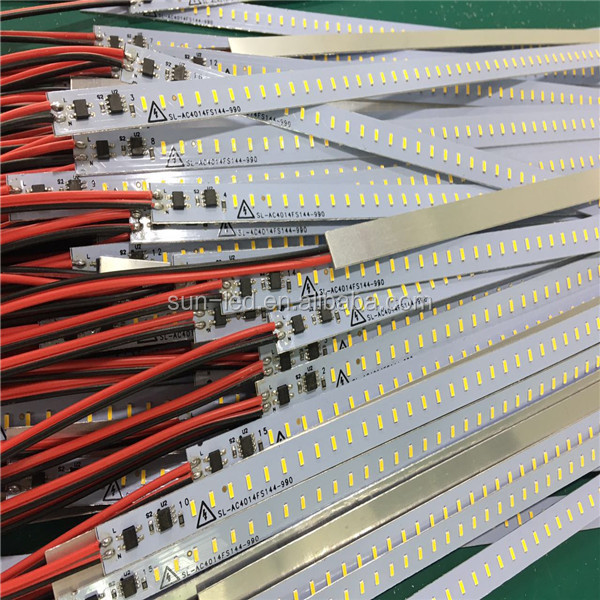 Алюминиевая печатная плата SMD2835 светодиодные полосы 220V жесткие полосы света IP65