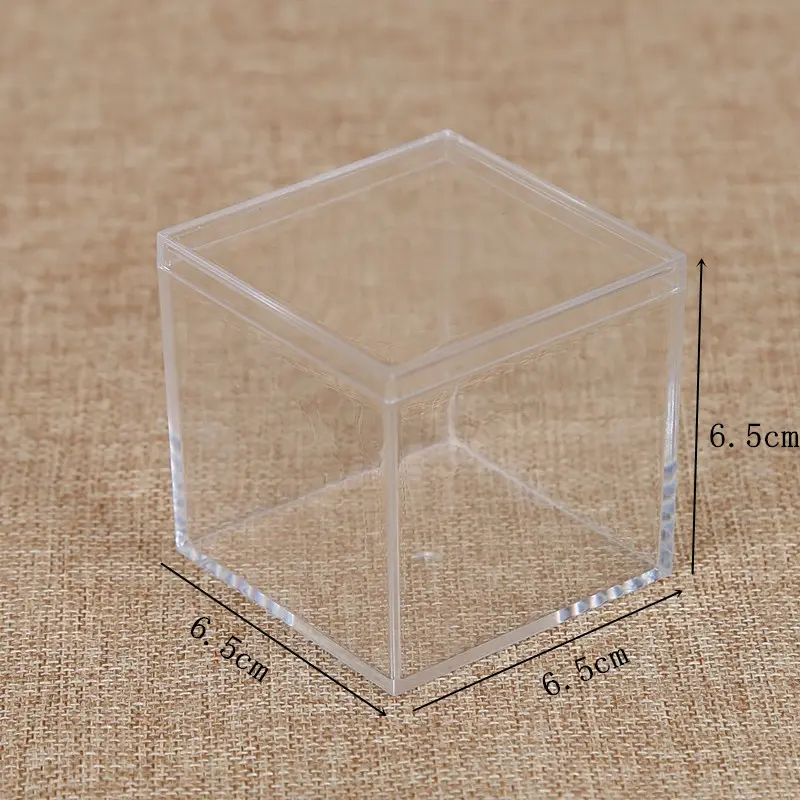 Factory Cheap Wholesale Stock square acrylic box acrylic gift box custom transparent clear acrylic plastic gift box packaging