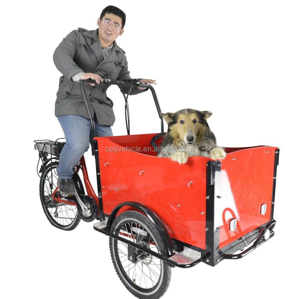 CE Holland bakfiets семьи 3-х колесный Электрический велосипед прицеп грузовых трициклов для похода по магазинам
