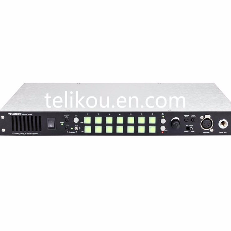 Telikou домофонная система FT-800 4-проводной экранное меню Восьмиканальный железнодорожного вокзала для tv-вещательное оборудование