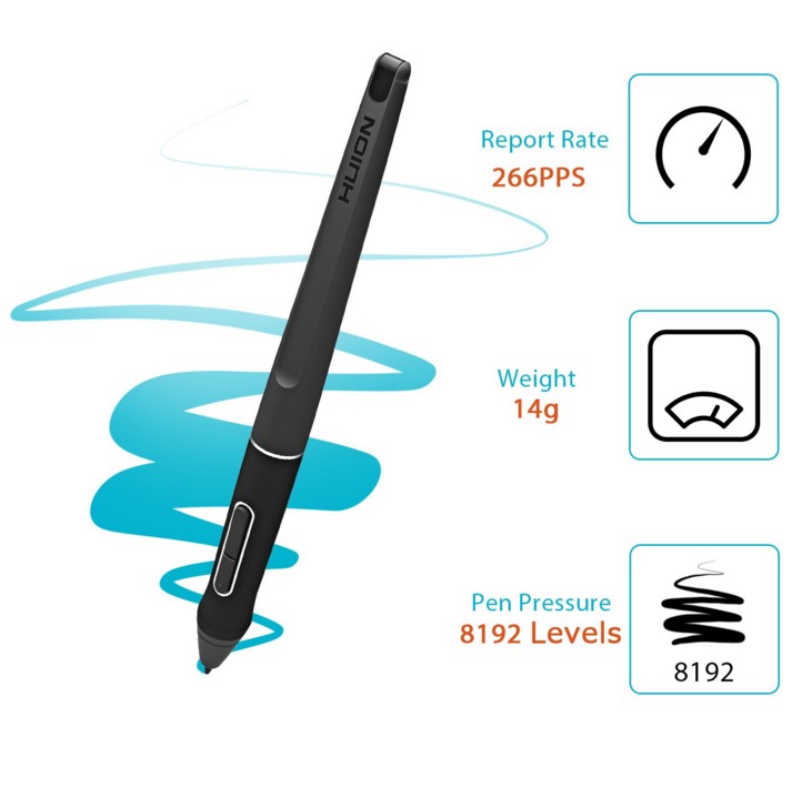 HUION PW507 для Pro 13/12/16/Kamvas 16/Pro 20 (2019) графическая ручка для рисования без батарейки стилус pro