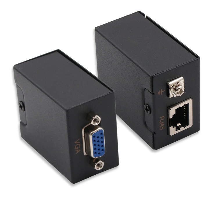 Распродажа, 60 м, удлинитель сигнала VGA-RJ45, усилитель, конвертер через CAT 5E 6, кабель Ethernet, передатчик и приемник VGA