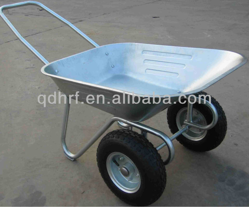 Оцинкованная двухколесная тачка WB6211