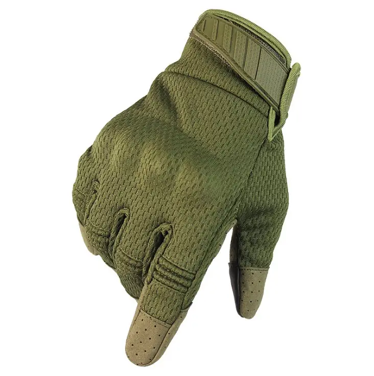 Breathable Touch Screen Combat Motorcycle Knuckle Protect Full Finger Combat Gloves Safety Gym Tactical Gloves