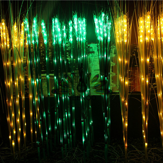 LED fullcolor garden light DMX RGB simulation plant light with led butterfly, wheat, reed, flower, etc.