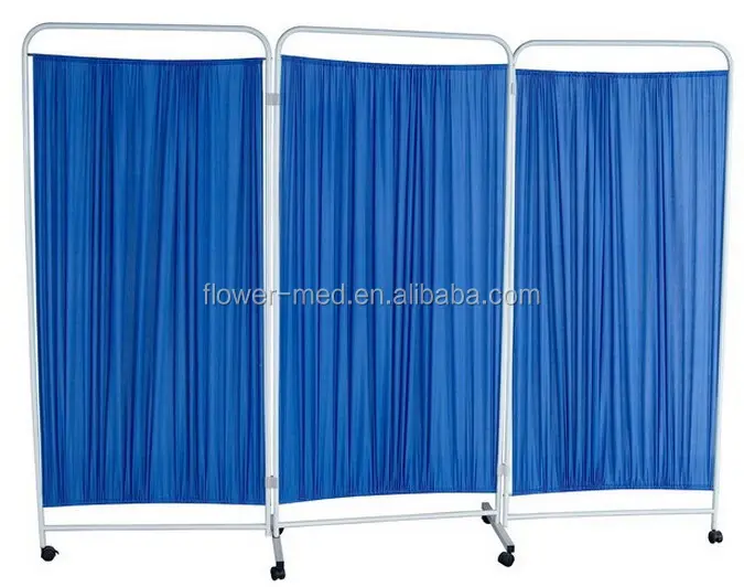 Hospital furniture 3-folding hospital ward bed screen medical screens