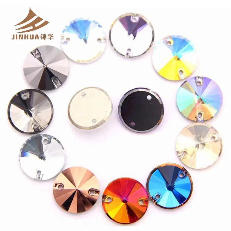 High Quality Glass Gemstones Beads Sewing On Clothing