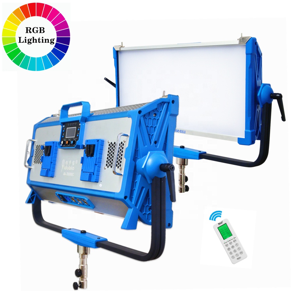 Yidoblo 300 Вт AI-3000C с регулируемой яркостью RGB LED видео панель пленка световой эффект 3200 к/4400 к/5500 к/6500 к 30000LM CCTV камера вещания свет