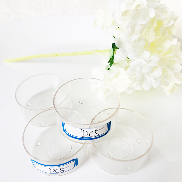 Home decoration empty tea light cups plastic tealight cup