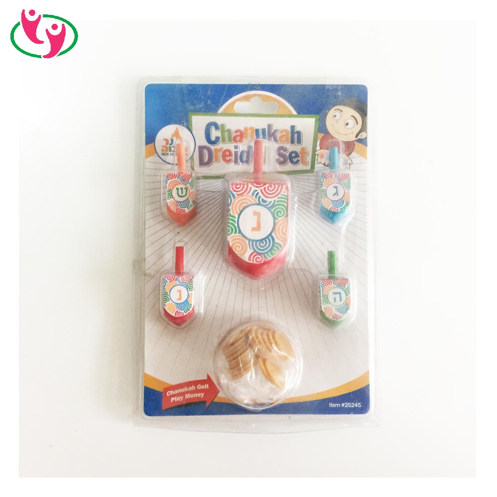 Классическая деревянная прялка dreidel set
